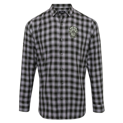 Retro Dartford Embroidered Long Sleeve Mulligan Check Shirt