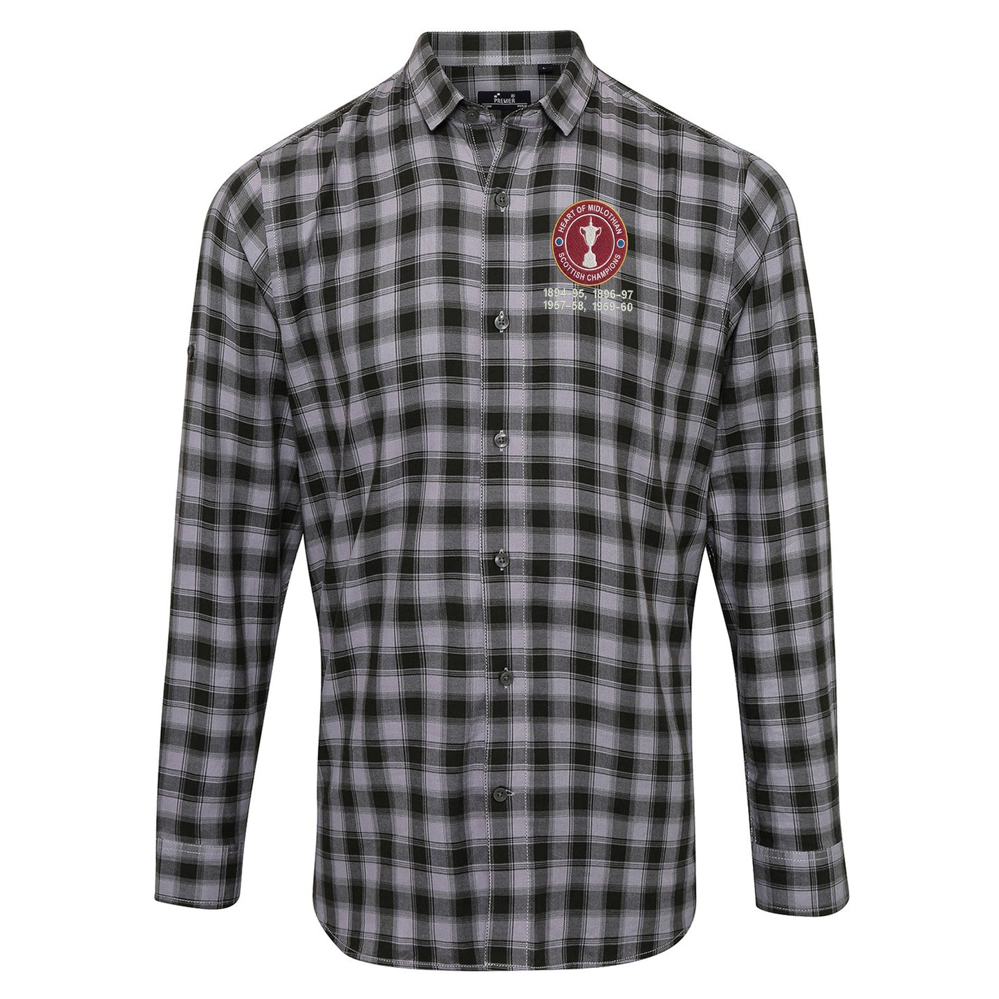 Hearts Scottish Check Long Sleeve Shirt 