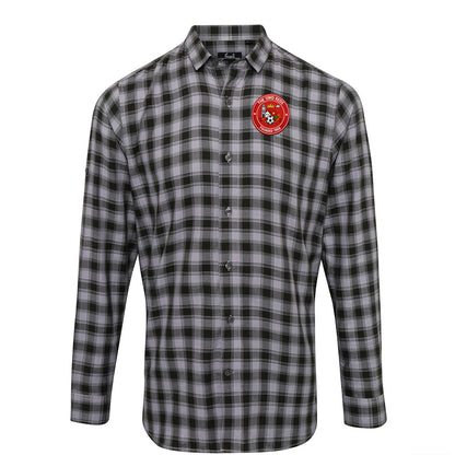 Old School Accrington Stanley Check Long Sleeve Shirt 
