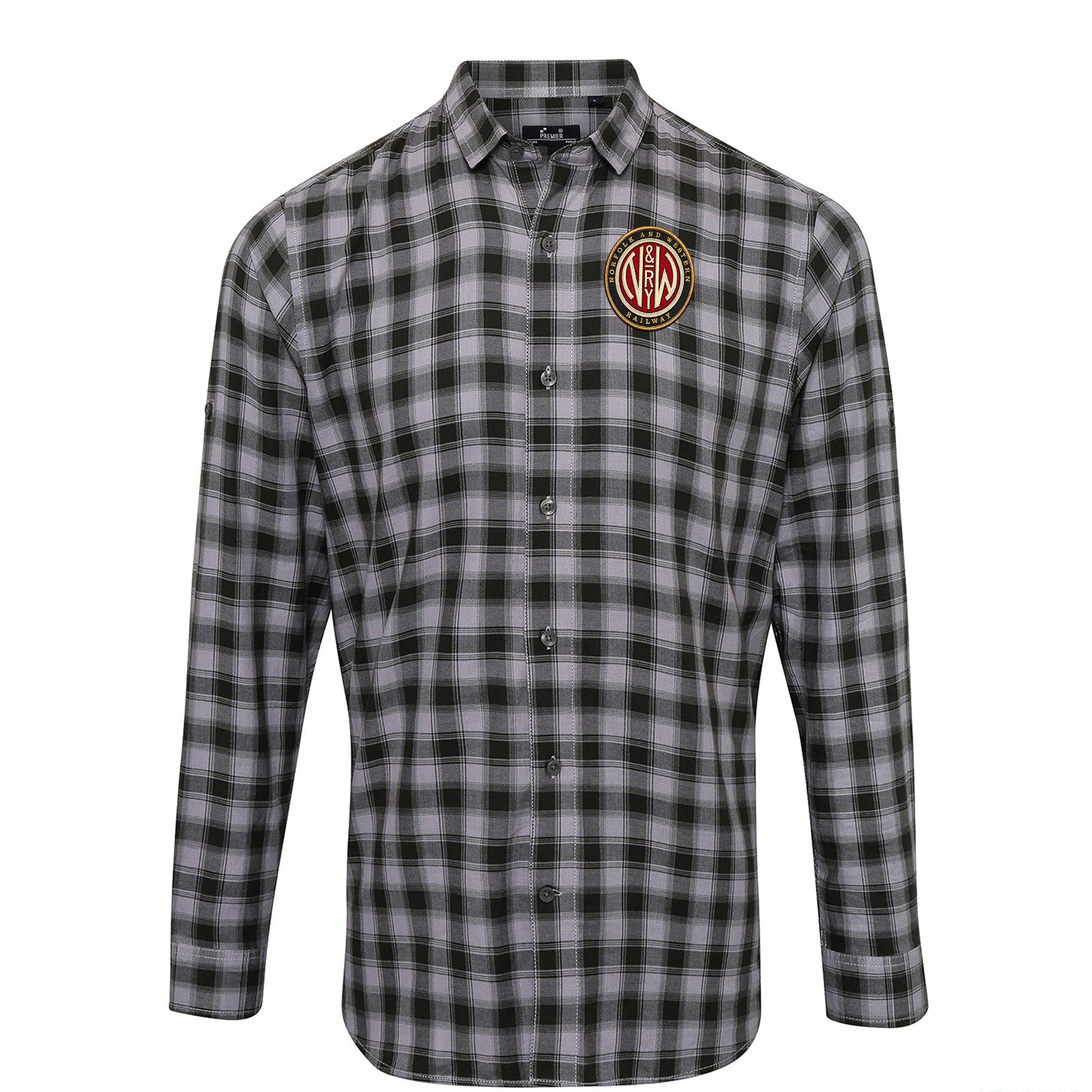 Norfolk and Western Railway Check Long Sleeve Shirt