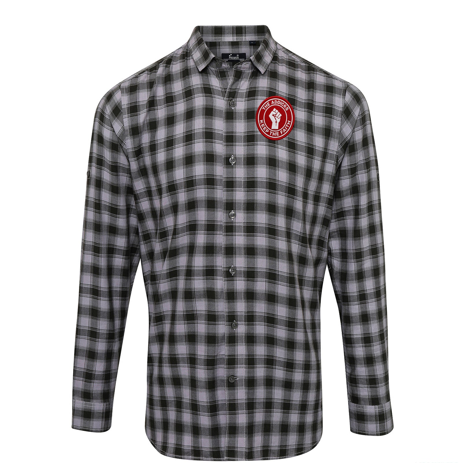 Charlton Athletic The Addicks Football Fans Check Long Sleeve Shirt