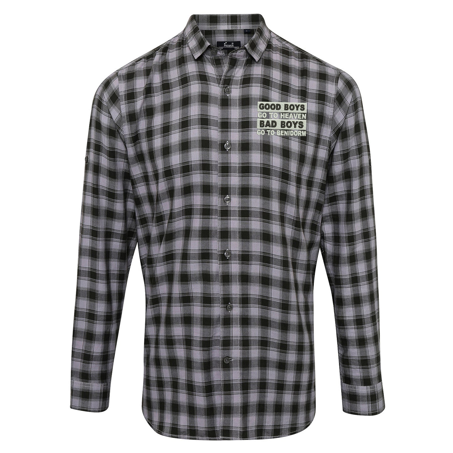 Good Boys Go To Heaven Long Sleeve Check Shirt