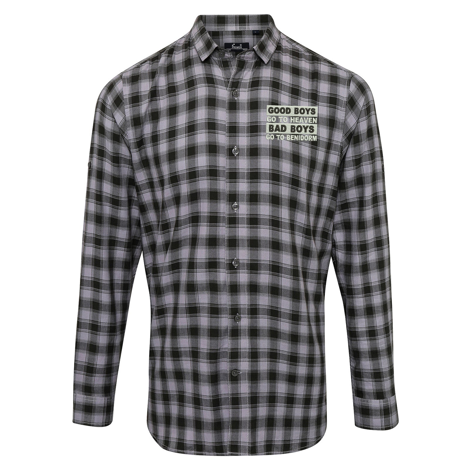 Good Boys Go To Heaven Long Sleeve Check Shirt