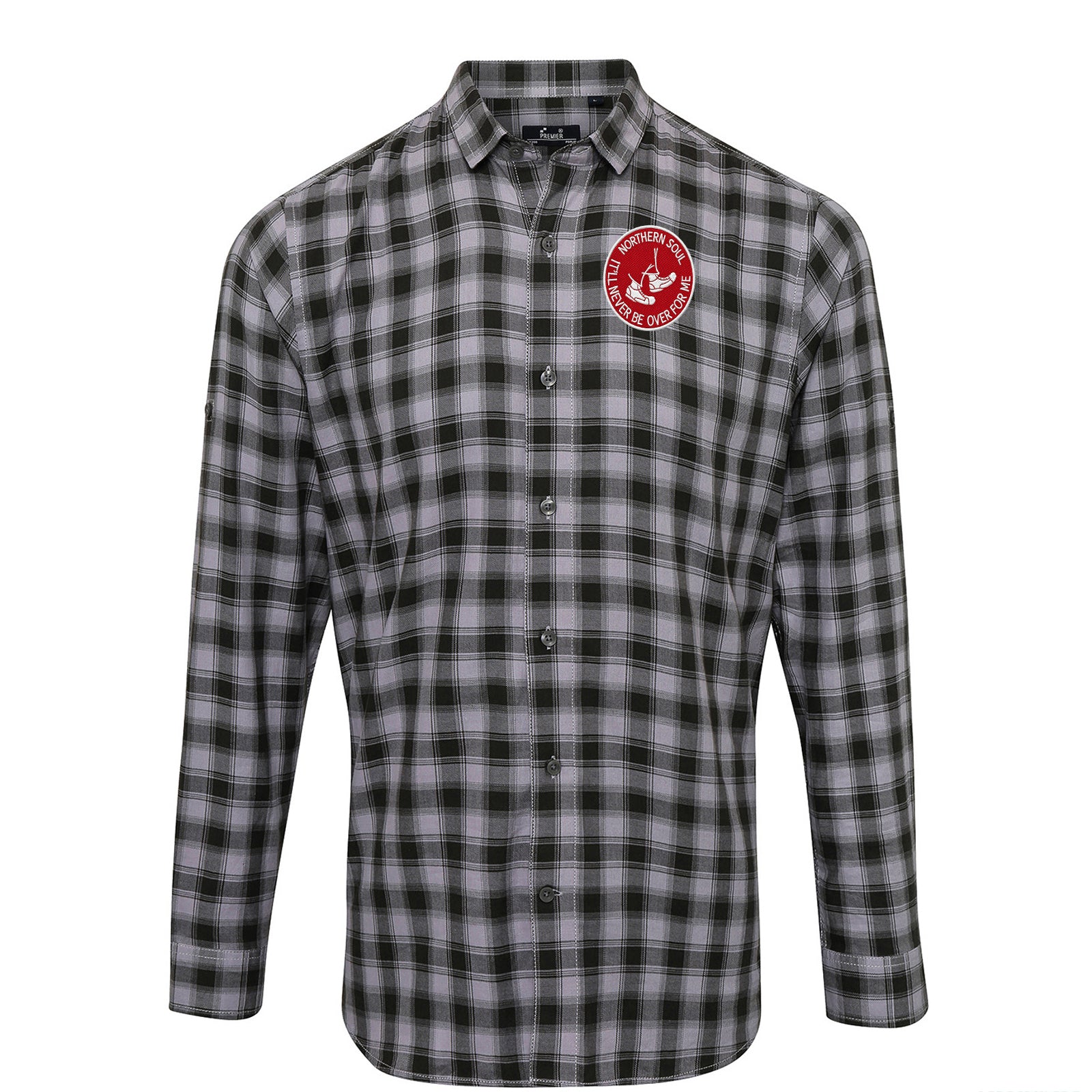 Northern Soul It'll Never Be Over for Me Check Long Sleeve Shirt