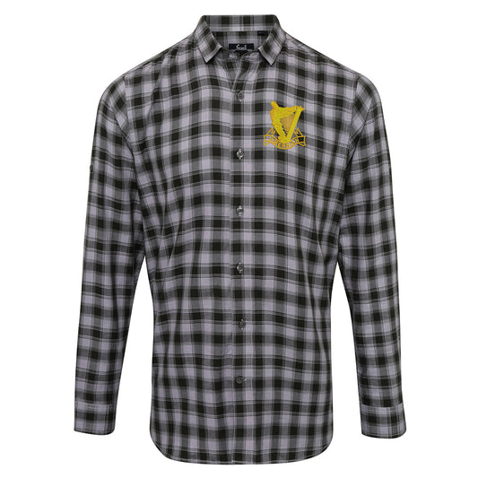 Retro Hibs 1900s Check Long Sleeve Shirt