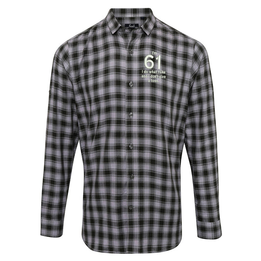 61st Birthday Check Long Sleeve Shirt