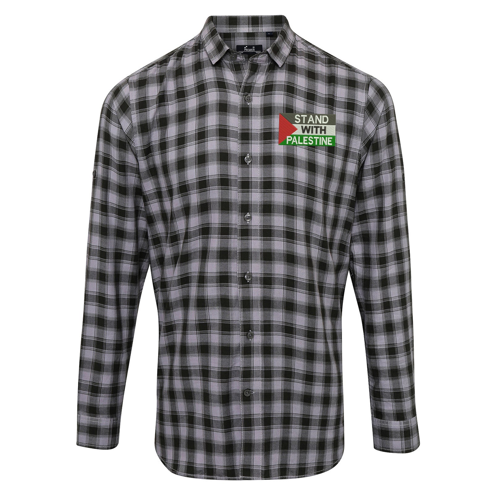 Stand with Palestine Check Shirt