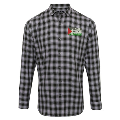 Stand with Palestine Check Shirt