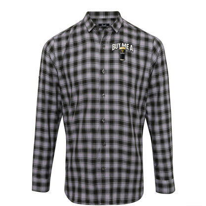 Buy Me a Guinness Check Long Sleeve Shirt 