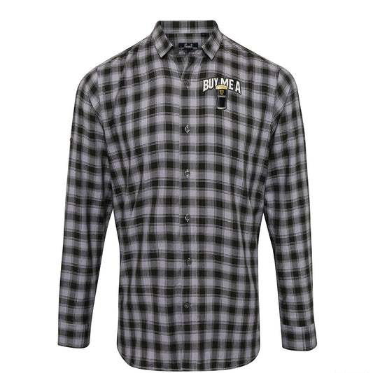 Buy Me a Guinness Check Long Sleeve Shirt 