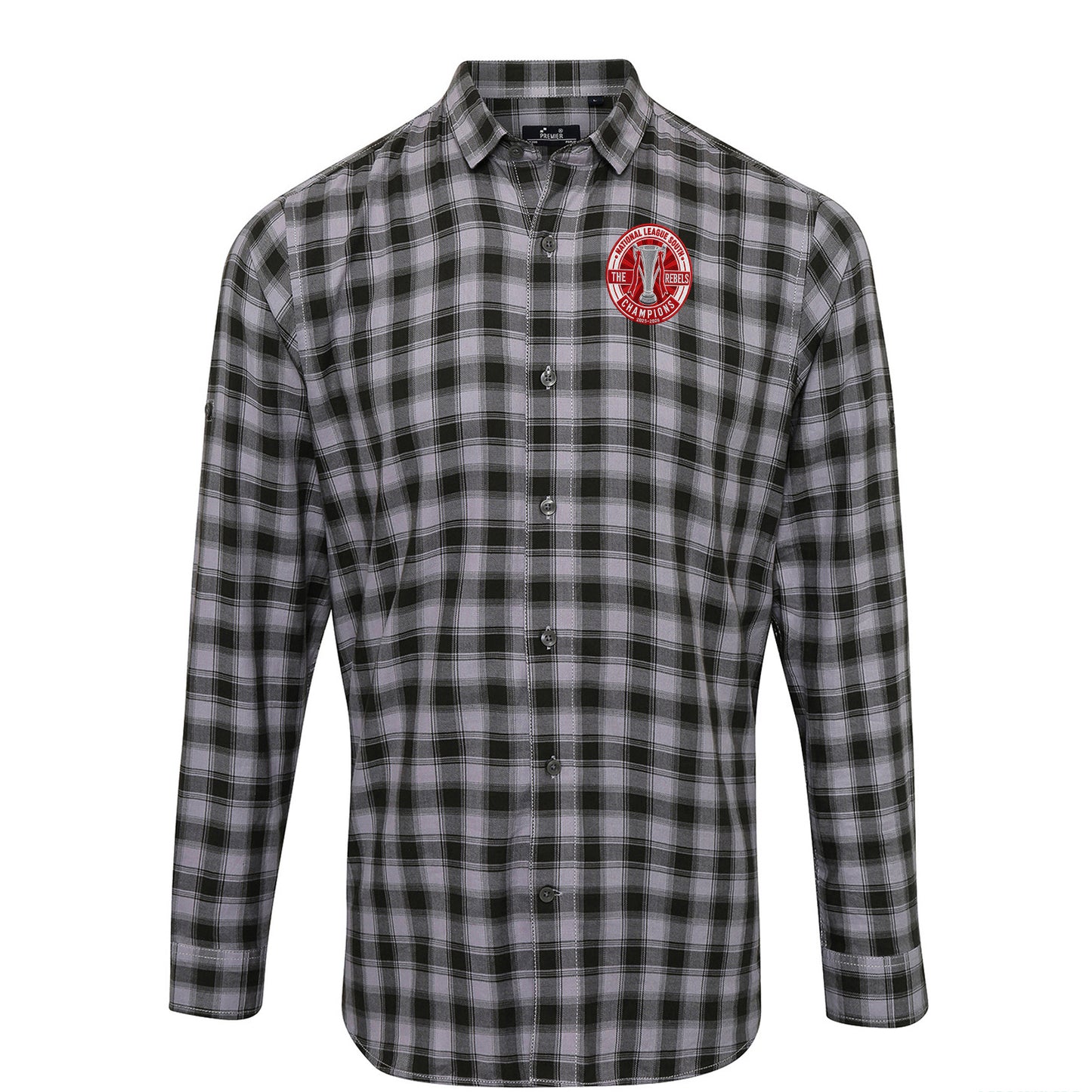 Worthing National League South Champions 2026 Check Long Sleeve Shirt