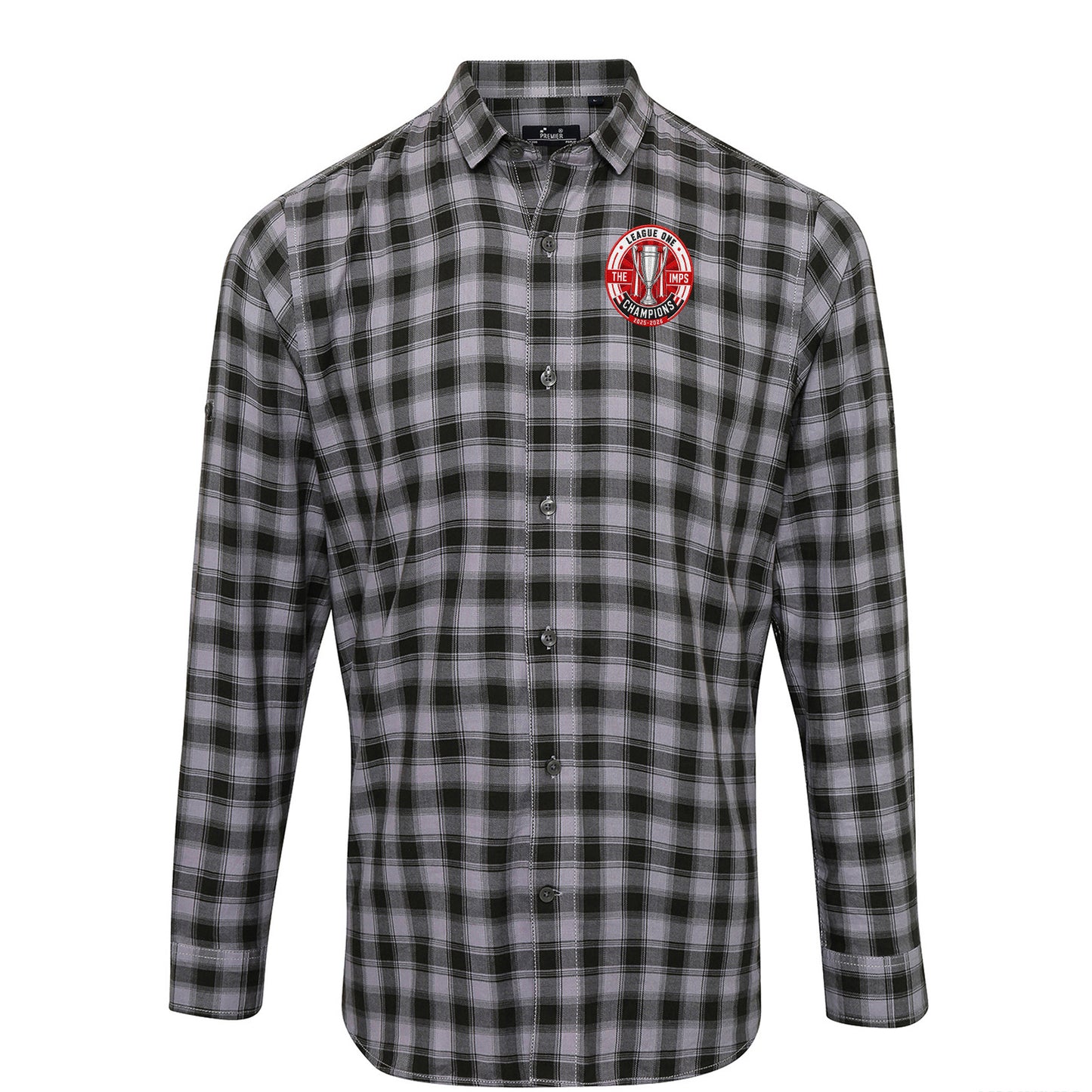 Lincoln City League One Champions Check Long Sleeve Shirt