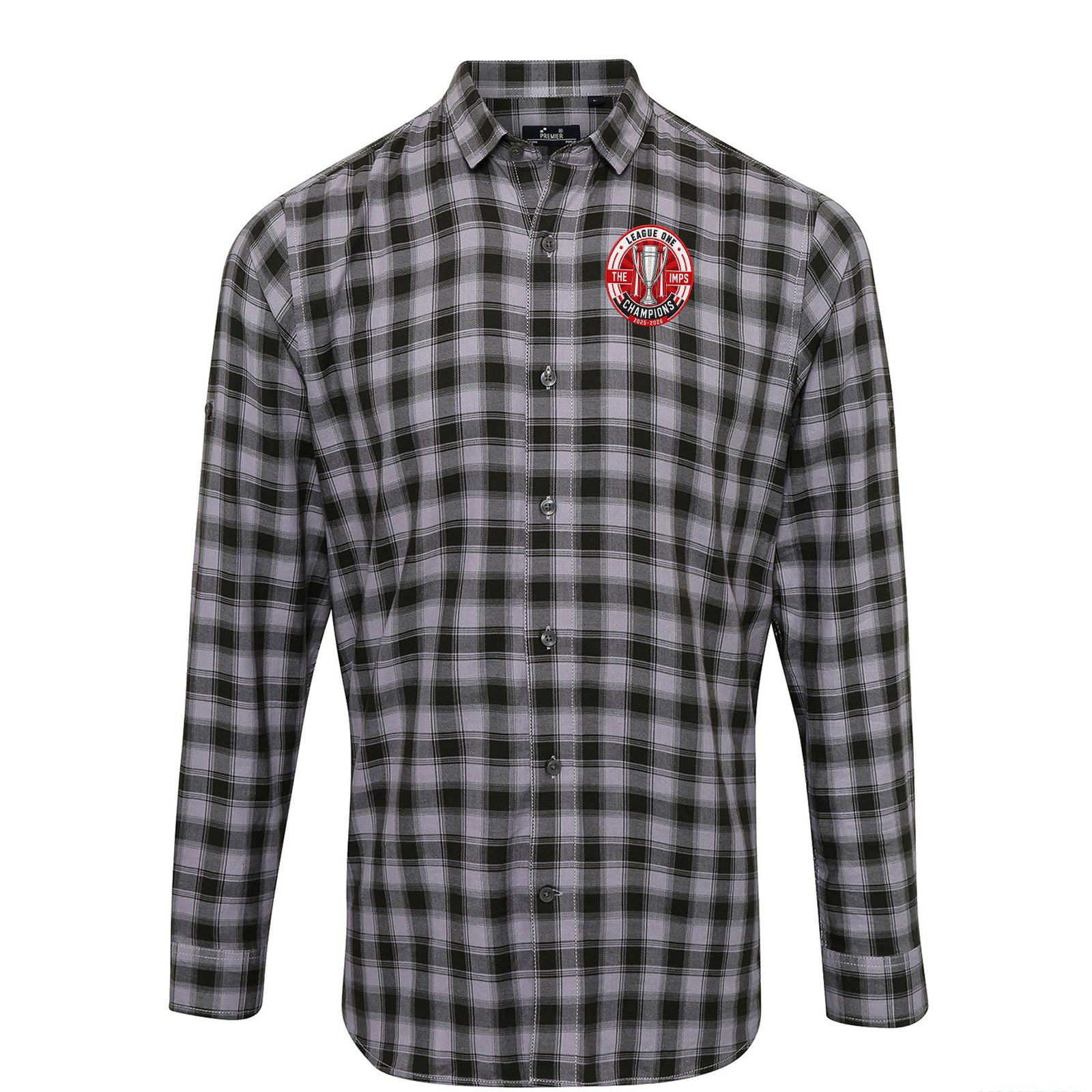 Lincoln City League One Champions Check Long Sleeve Shirt