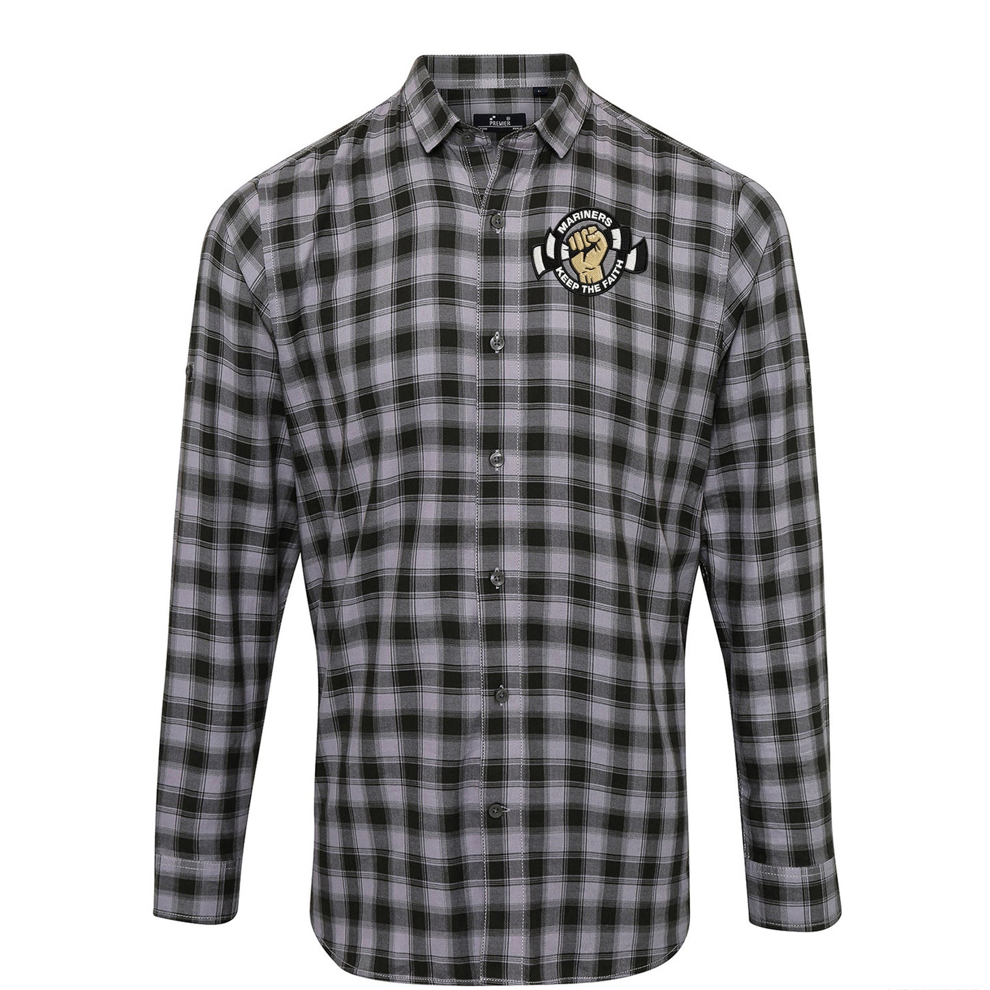 Grimsby Town Football Check Long Sleeve Shirt