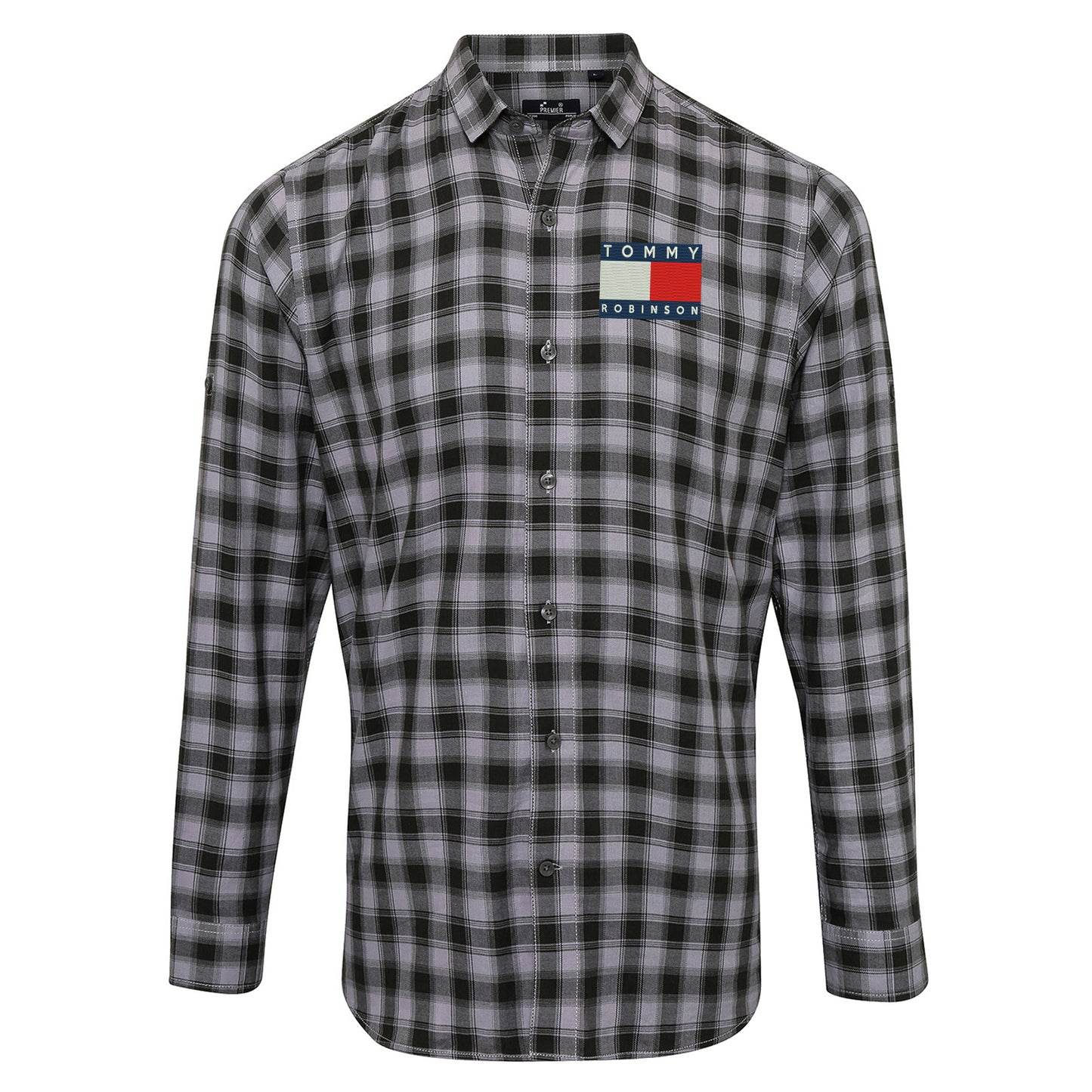 Tommy Robinson Check Long Sleeve Shirt