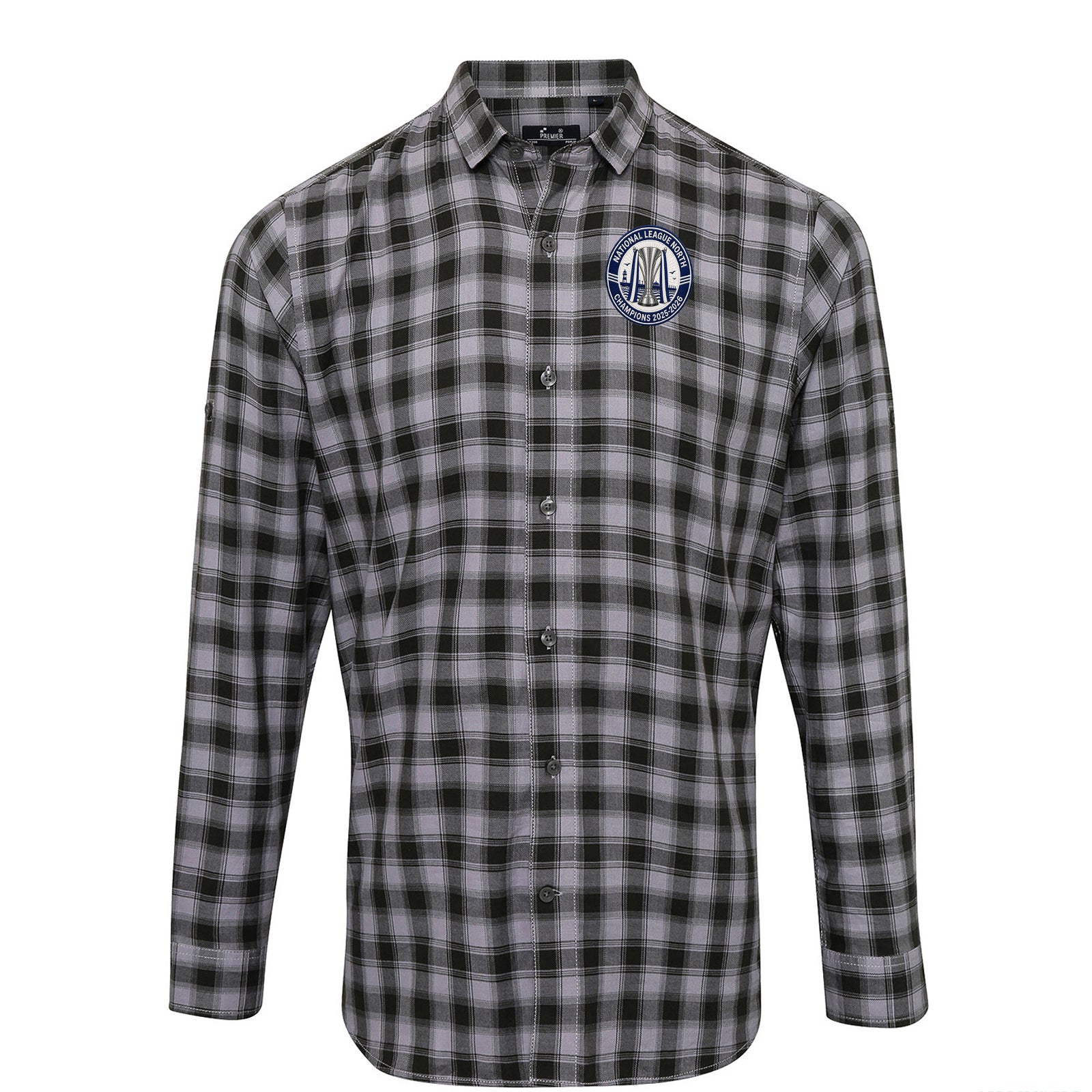 Flyde National League North Champions 2026 Check Long Sleeve Shirt