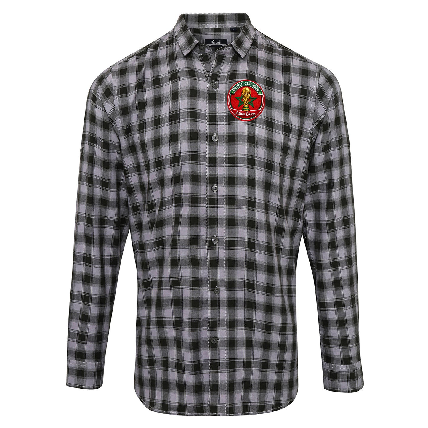 Morocco World Cup 2026 Check Long Sleeve Shirt