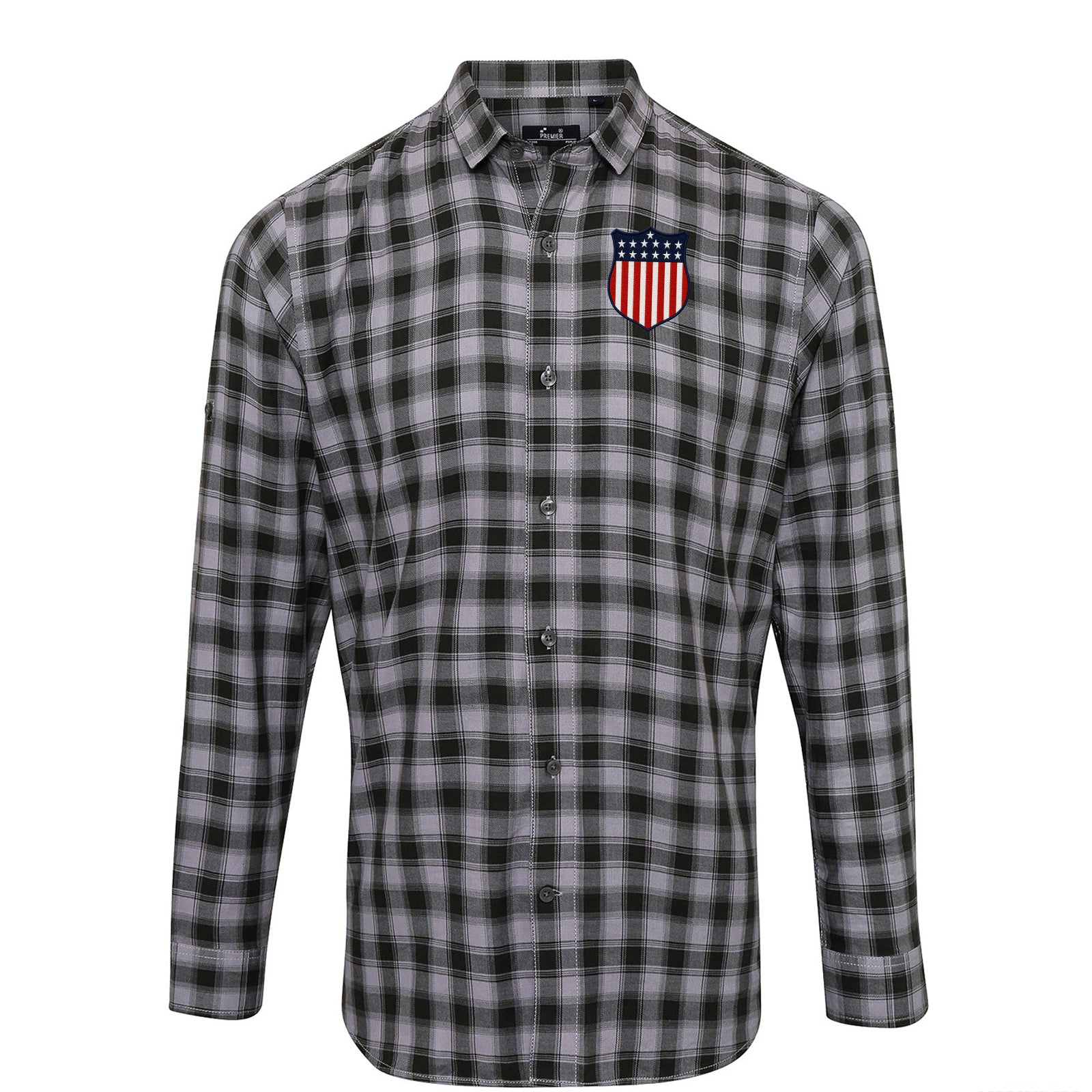 Retro USA 1913 Soccer Check Long Sleeve Shirt