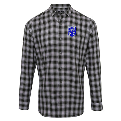 Retro Tranmere 1983 Embroidered Long Sleeve Mulligan Check Shirt