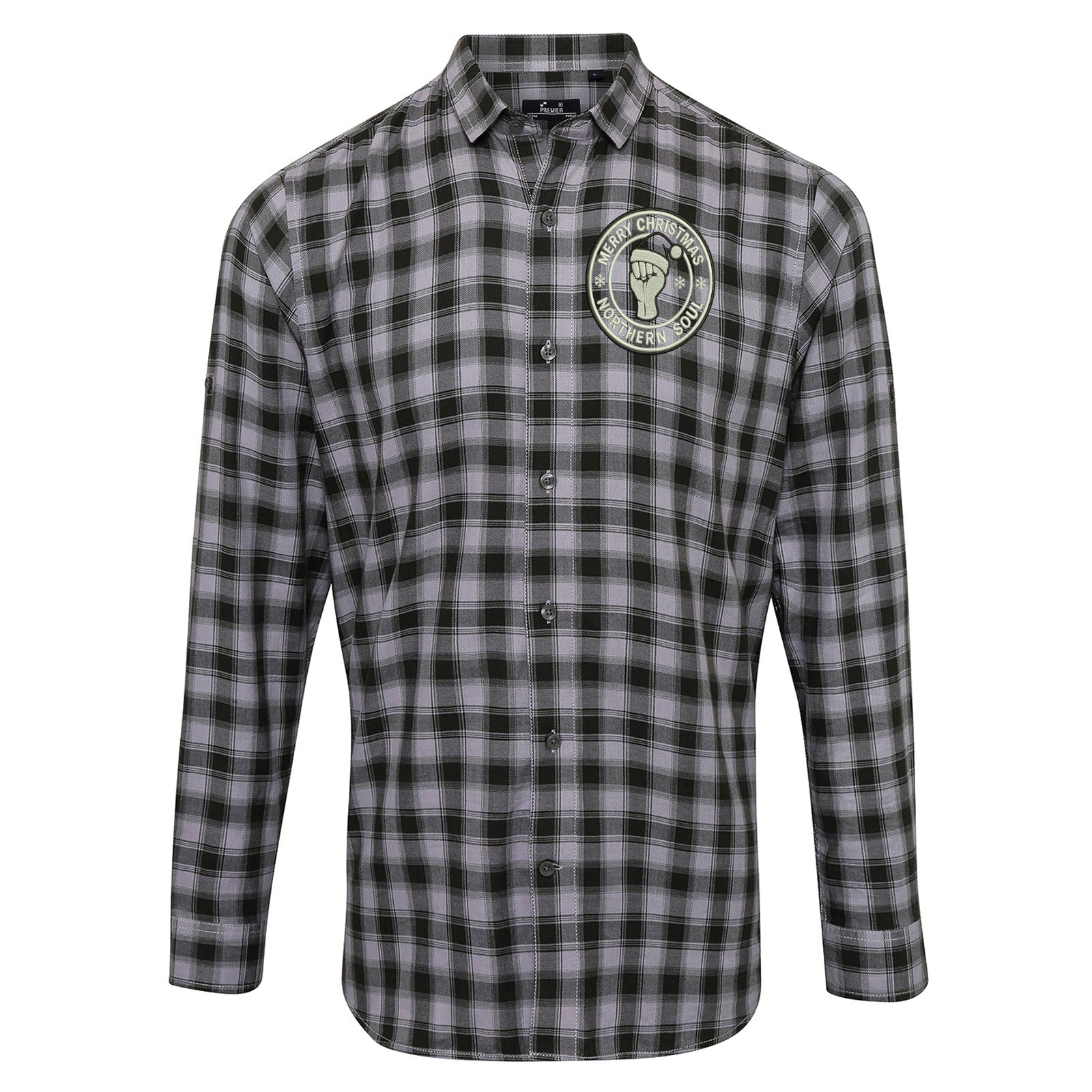 Northern Soul Christmas Check Long Sleeve Shirt