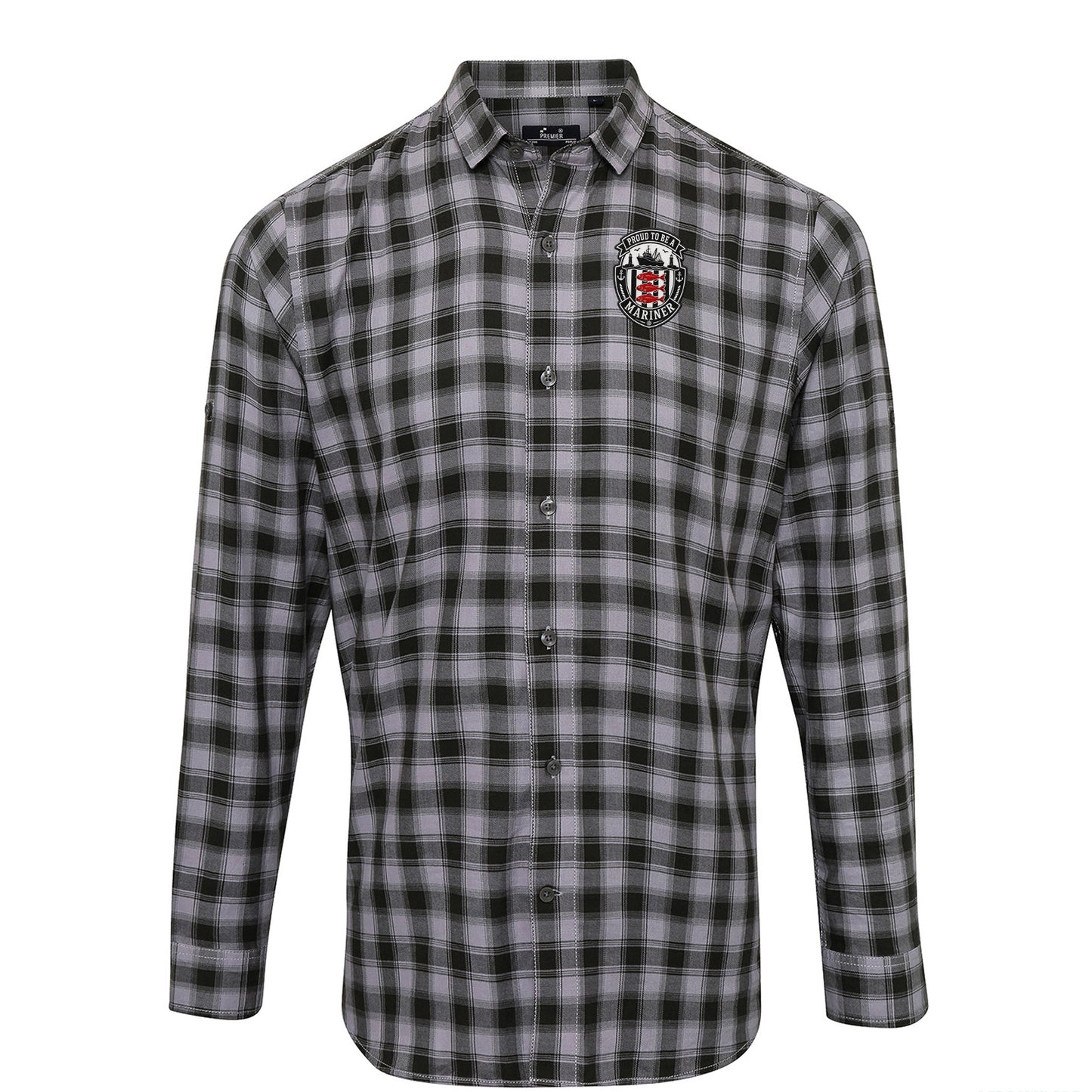 Proud to Be a Mariner Check Long Sleeve Shirt