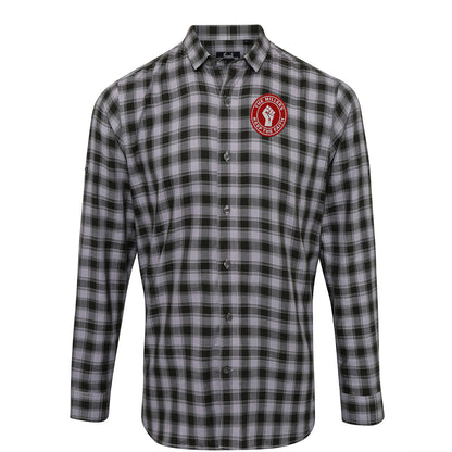 Rotherham United The Millers Football Fans Check Long Sleeve Shirt