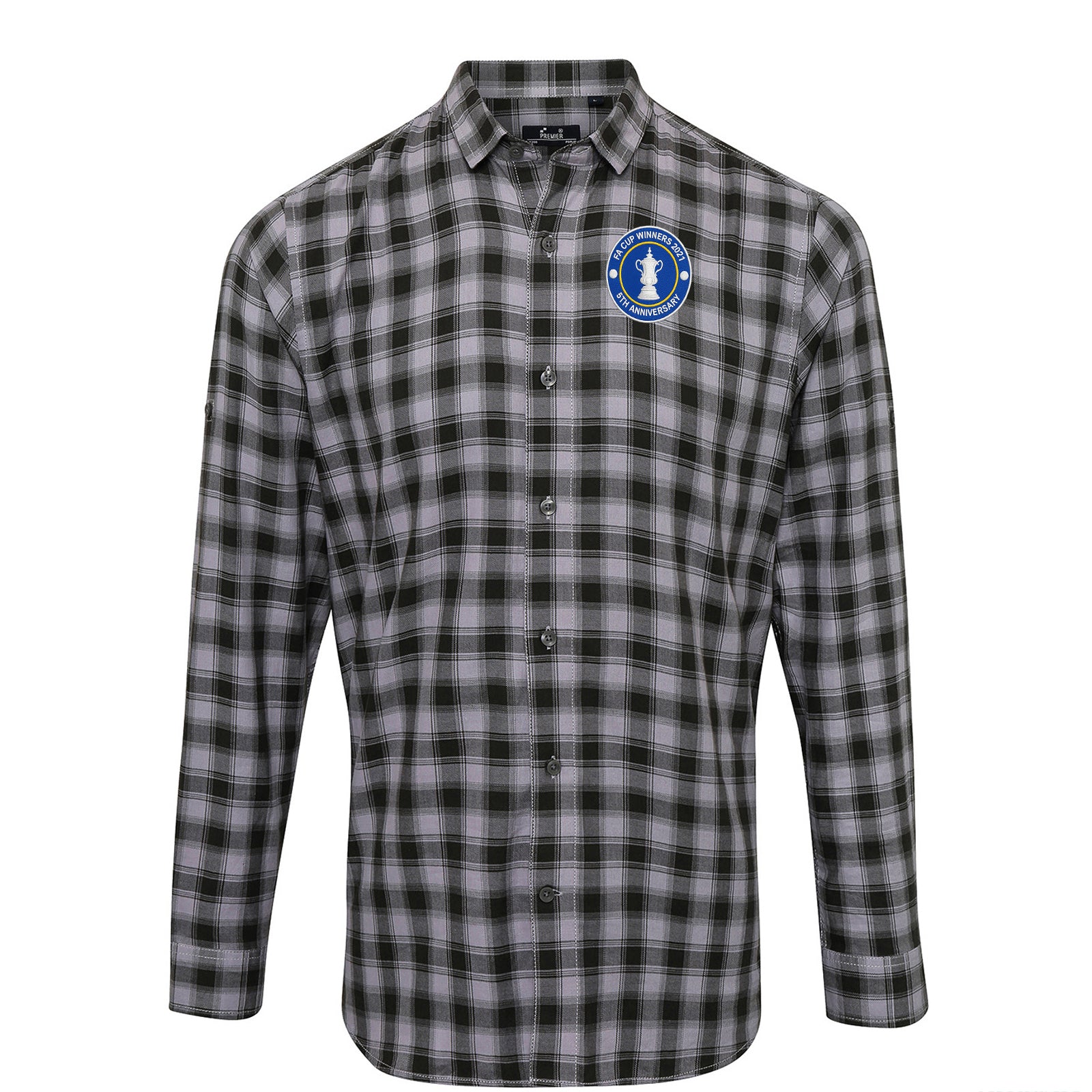 Vintage Leicester City Check Long Sleeve Shirt