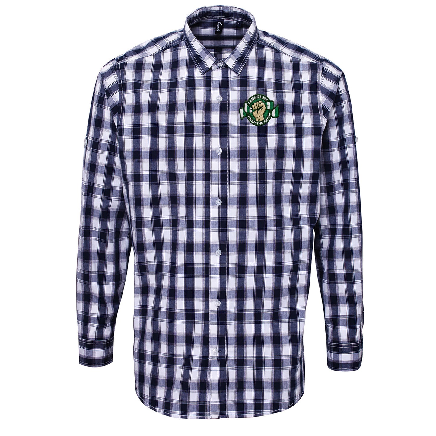 Hibernian Fans Football Check Long Sleeve Shirt