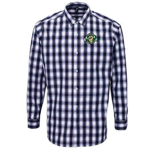 Hibernian Fans Football Check Long Sleeve Shirt