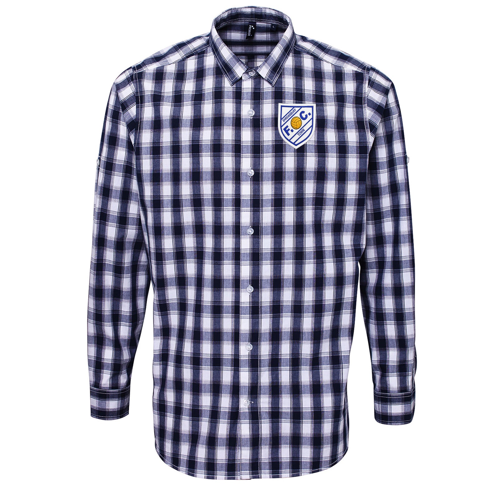 Old School Shrewsbury Town Check Long Sleeve Shirt