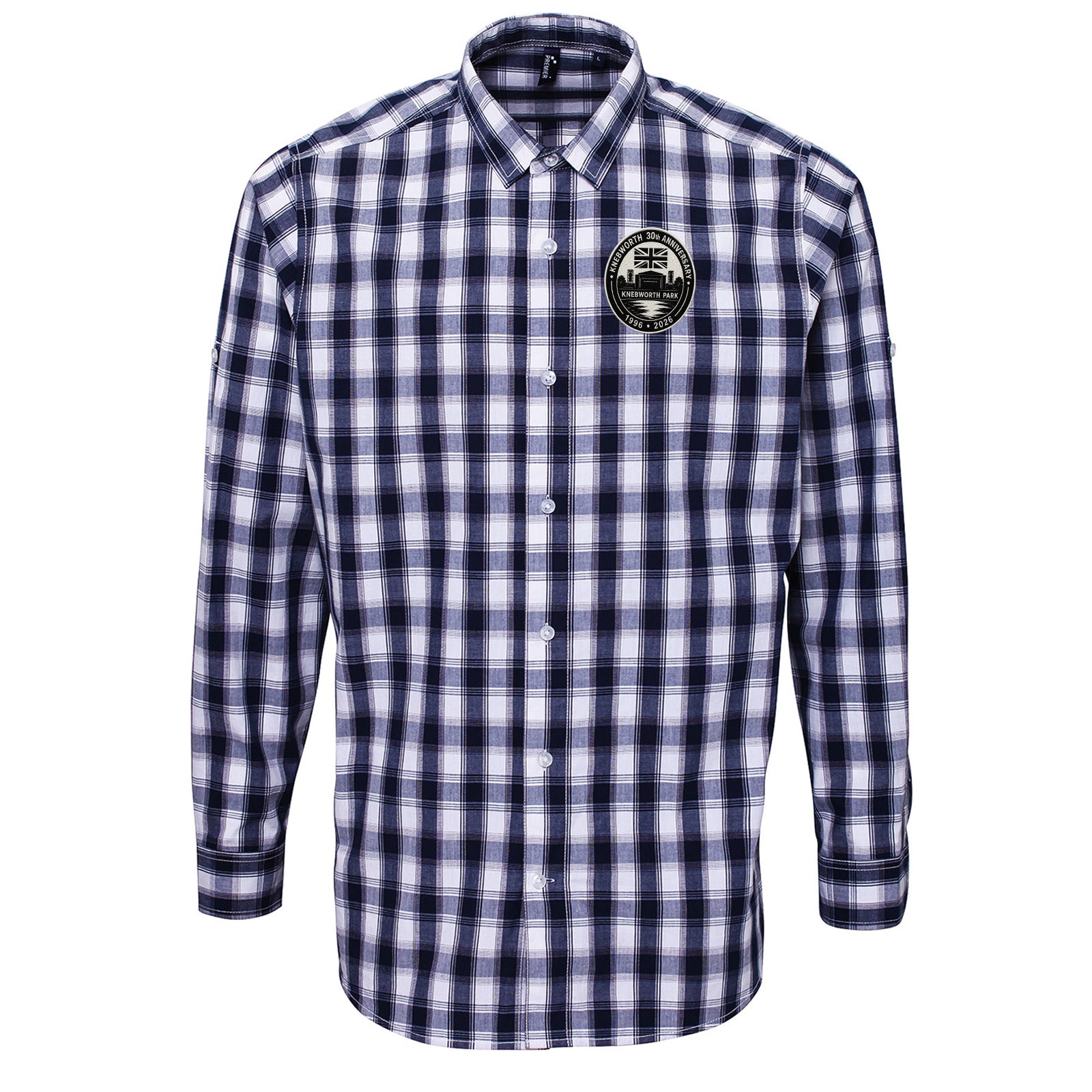 Oasis Knebworth 30th Anniversary 1996-2026 Check Long Sleeve Shirt