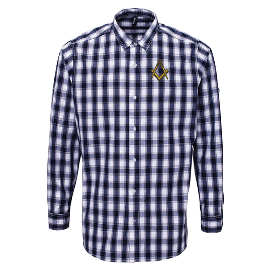 Freemasonry without G Check Long Sleeve Shirt