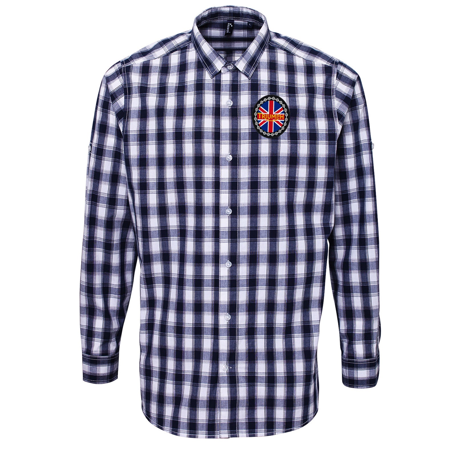 Classic Triumph Motor Company 1939 Check Long Sleeve Shirt