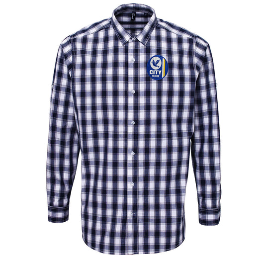 Cardiff City Til I Die Check Long Sleeve Shirt