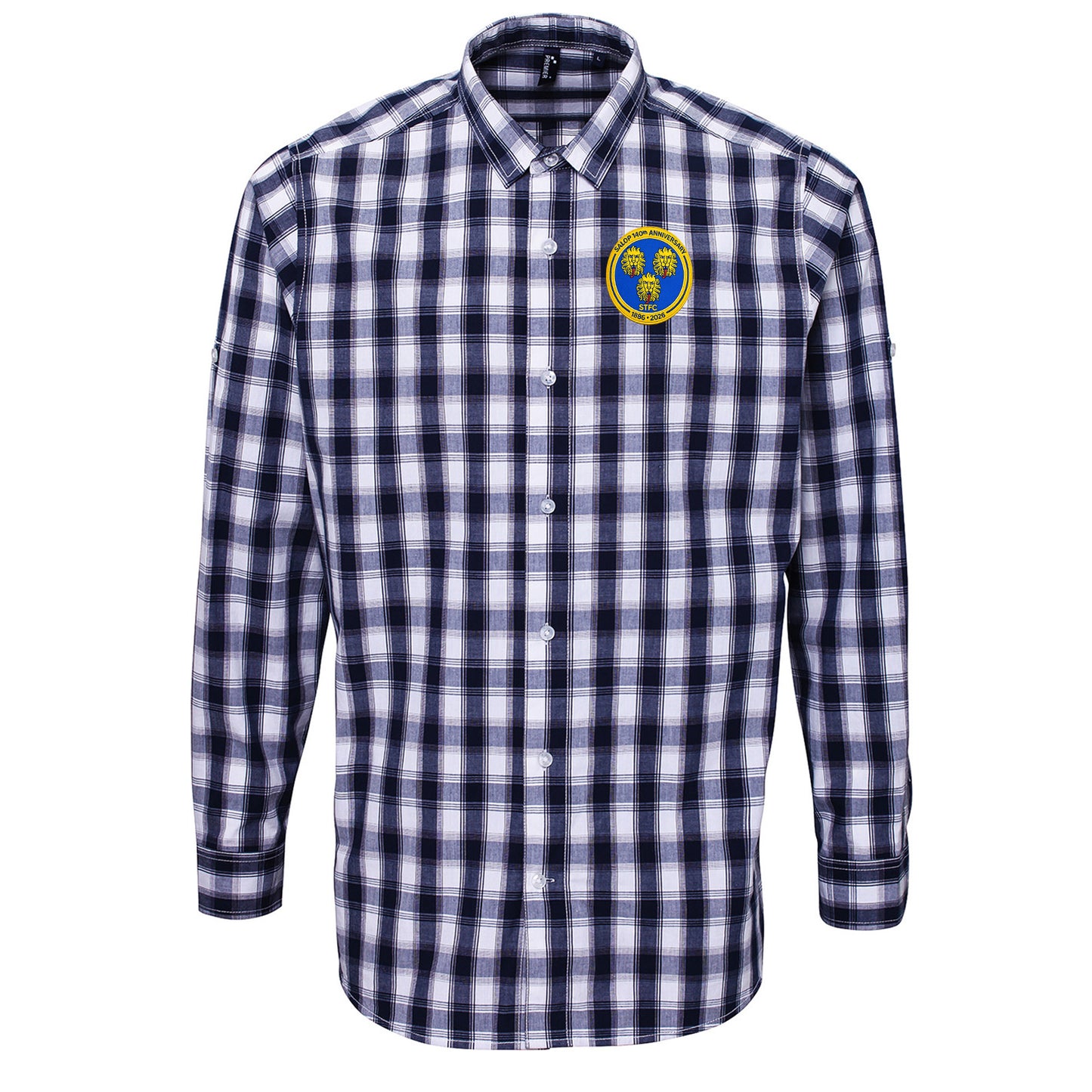 Shrewsbury Town 140th Anniversary Check Long Sleeve Shirt 