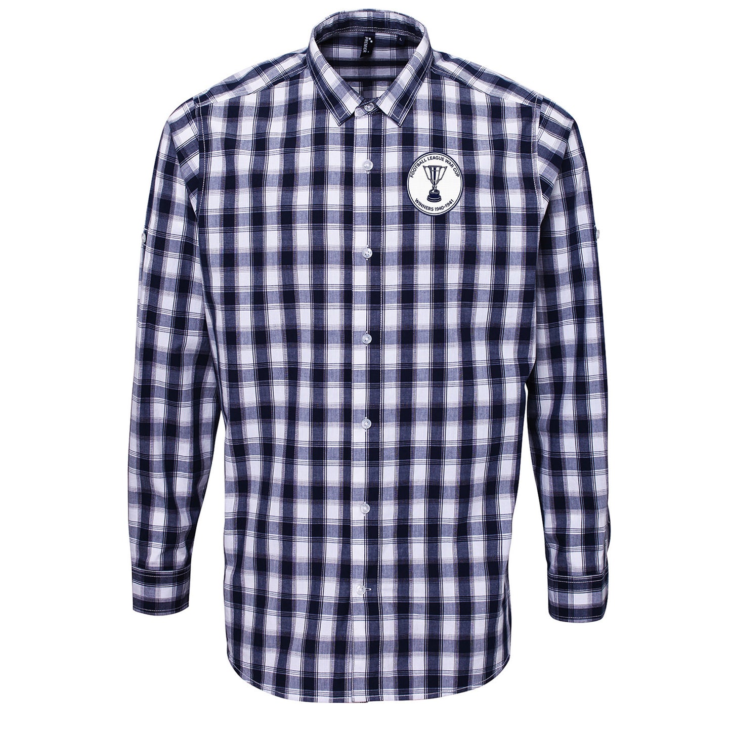 Retro Preston North End Check Long Sleeve Shirt