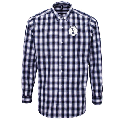 Retro Preston North End Check Long Sleeve Shirt