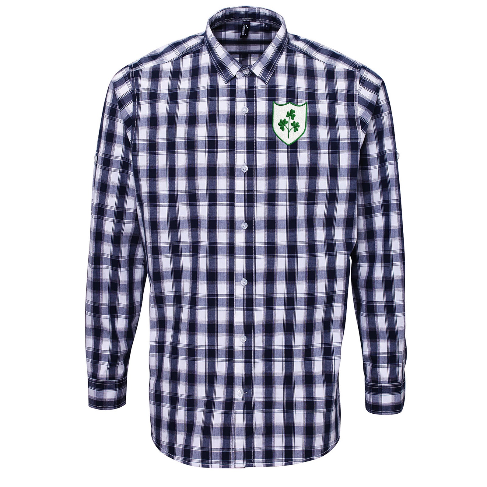 Republic of Ireland Football Check Long Sleeve Shirt 