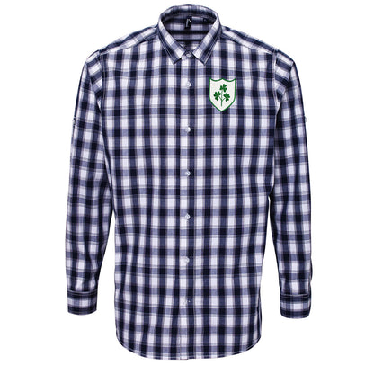 Republic of Ireland Football Check Long Sleeve Shirt 