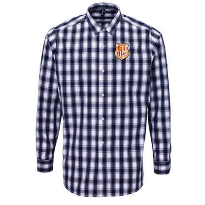Classic Brentford Football Check Long Sleeve Shirt
