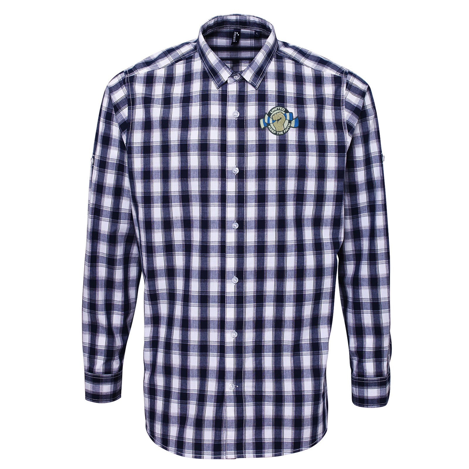 Leeds United Football Check Long Sleeve Shirt