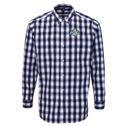 Leeds United Football Check Long Sleeve Shirt