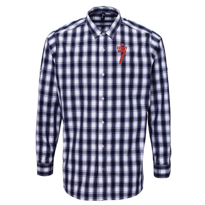 Kenny 7 Embroidered Long Sleeve Mulligan Check Shirt