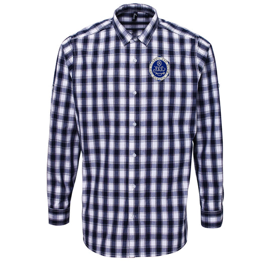 Vintage and Classic Car Club Check Long Sleeve Shirt 