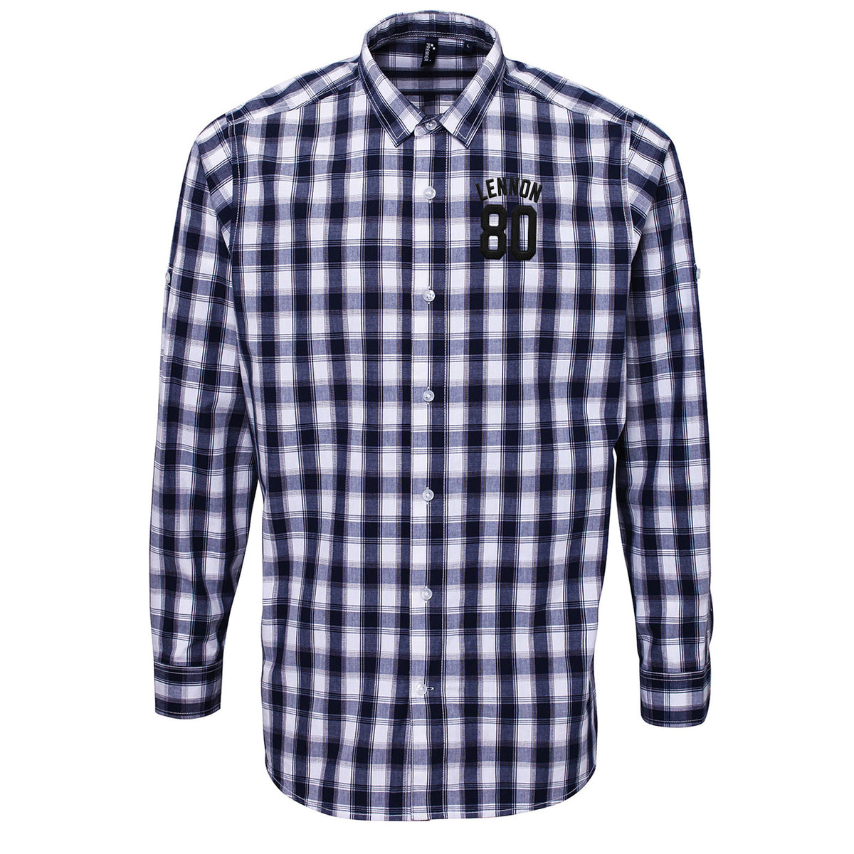 John Lennon Football Check Long Sleeve Shirt