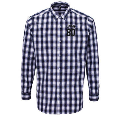 John Lennon Football Check Long Sleeve Shirt