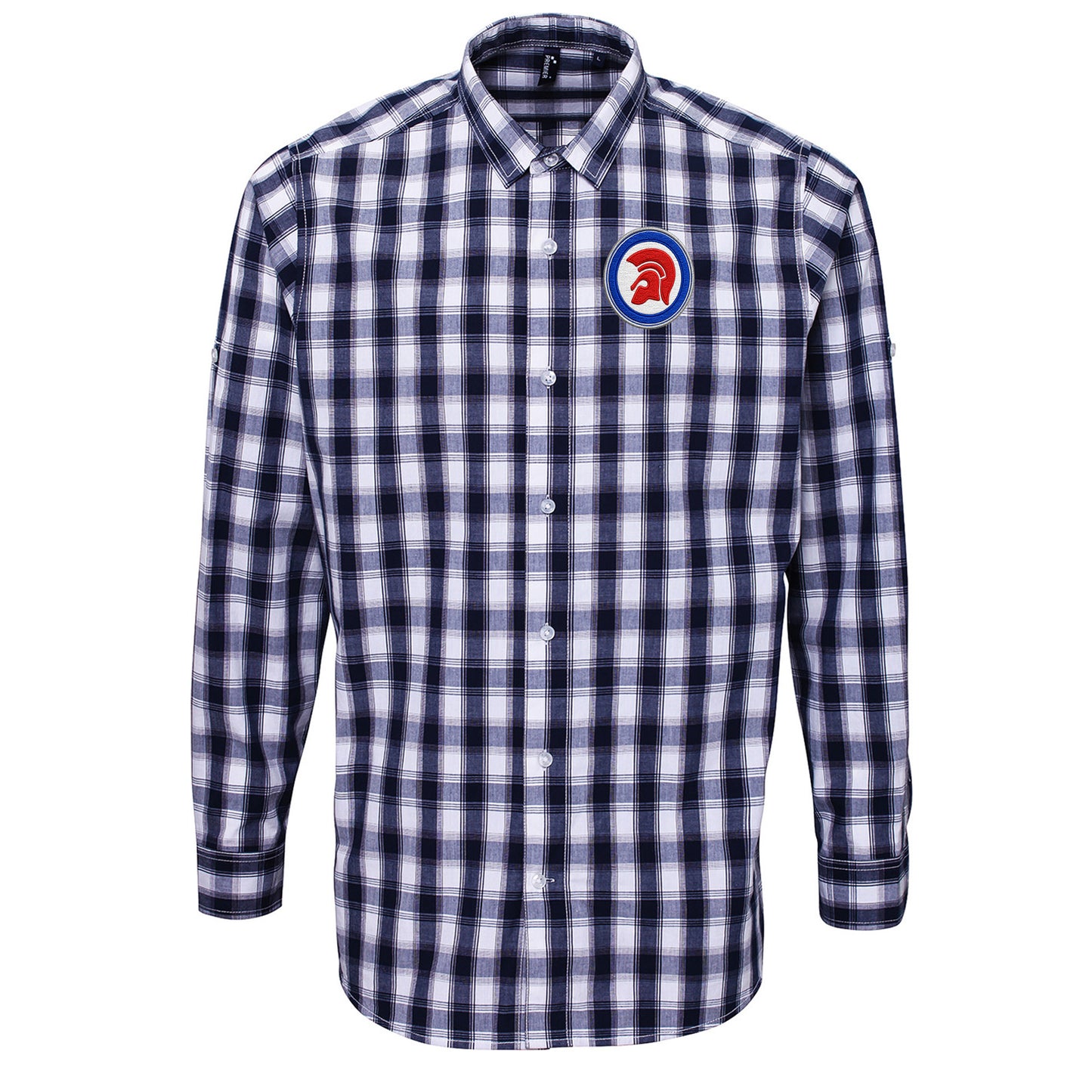 Trojan Helmet Roundel Check Long Sleeve Shirt Trojan Helmet Roundel Check Long Sleeve Shirt 