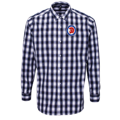 Trojan Helmet Roundel Check Long Sleeve Shirt Trojan Helmet Roundel Check Long Sleeve Shirt 