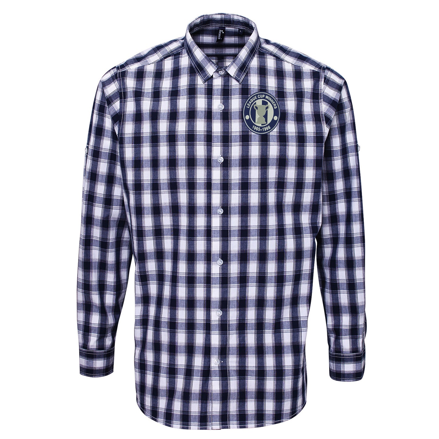 West Brom League Cup Check Long Sleeve Shirt