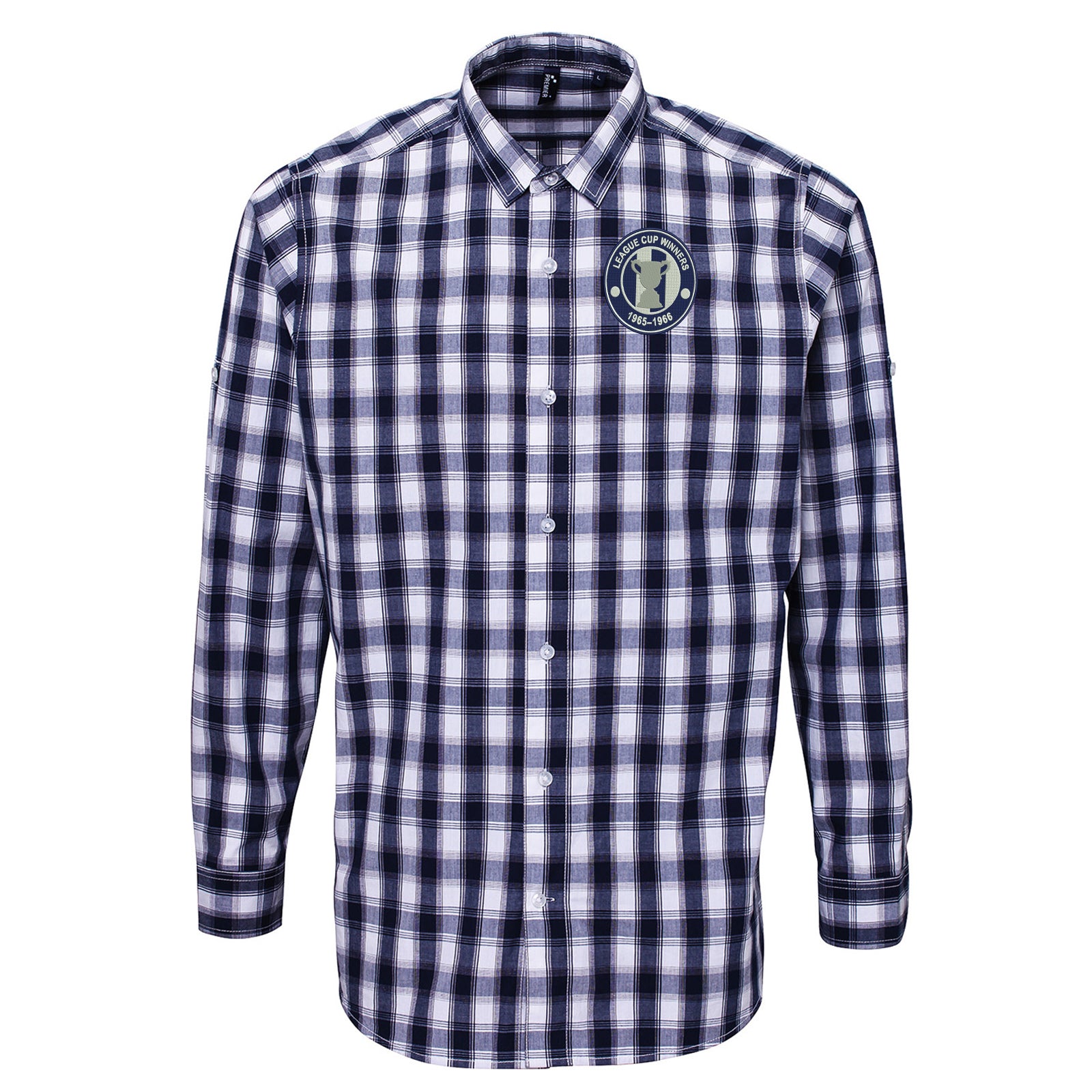 West Brom League Cup Check Long Sleeve Shirt